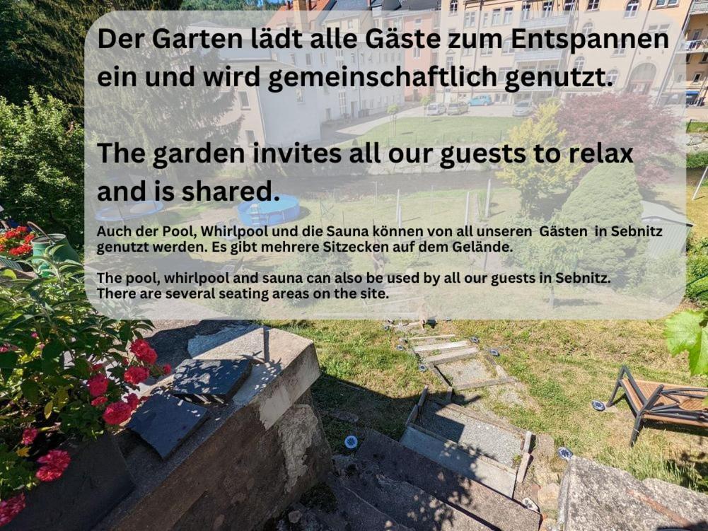 Appartamento Uo2 - Urlaubsmagie - Garten, Whirlpool, Sauna Sebnitz Esterno foto